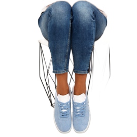 Baskets bleues pour femmes BL131P Bleu 3