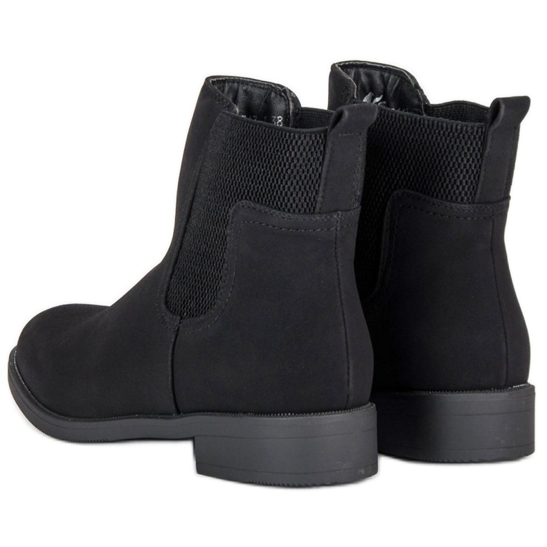 Bottines Chelsea noires femme le noir 2