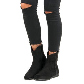 Bottes en daim classiques noir 1