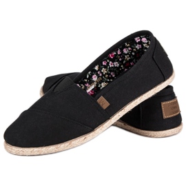 Mckeylor Espadrilles noires à enfiler le noir 2