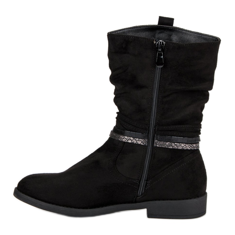 Seastar Bottes noires confortables le noir 1