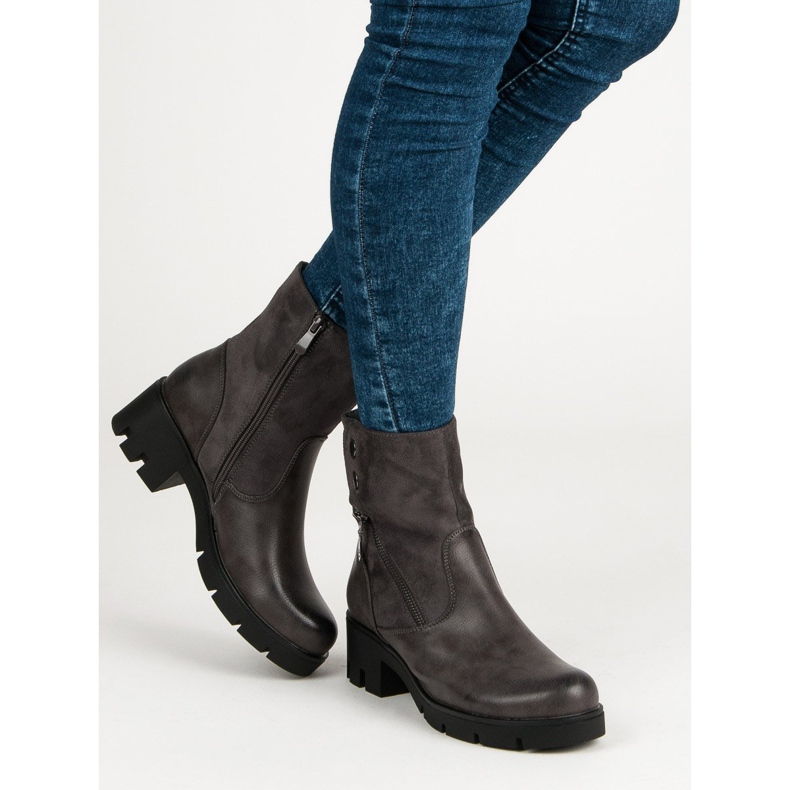 Filippo Bottes confortables avec protecteur gris 1