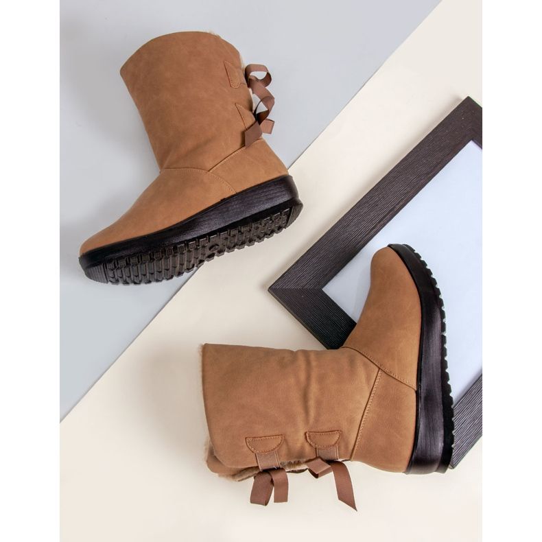 Bottes de neige chaudes avec une fermeture éclair vert 1