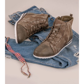 Vinceza Baskets Au-dessus de la cheville Moro vert 1