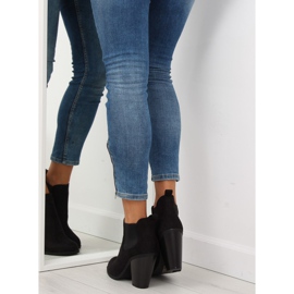 Bottines noires à talons larges F71 le noir 2