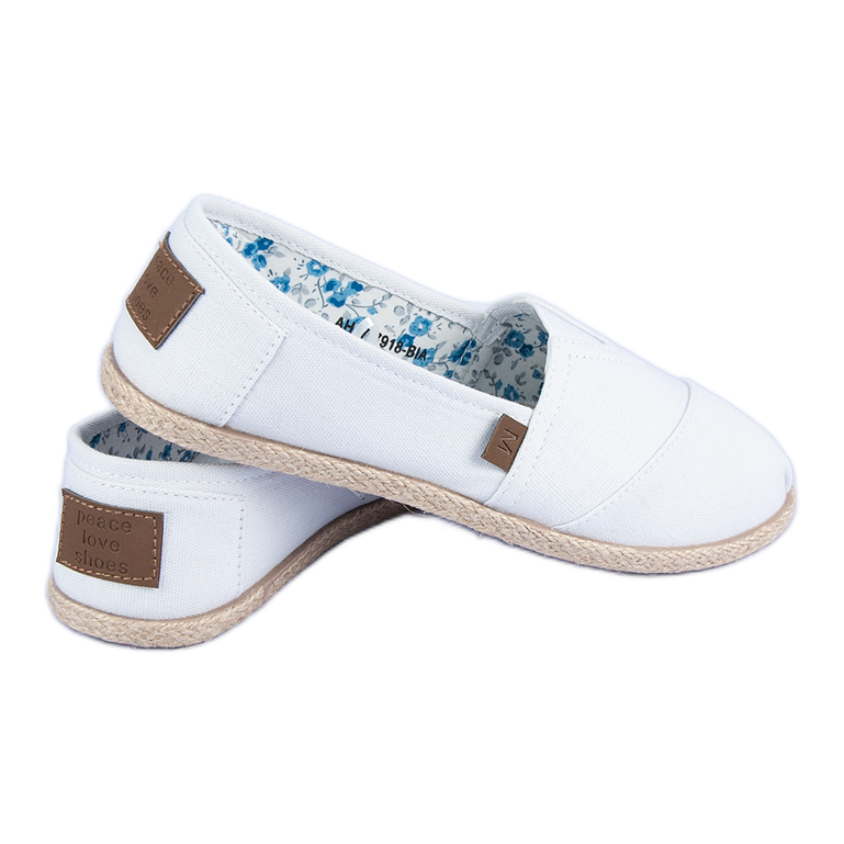 Mckeylor Espadrilles à enfiler blanches 1