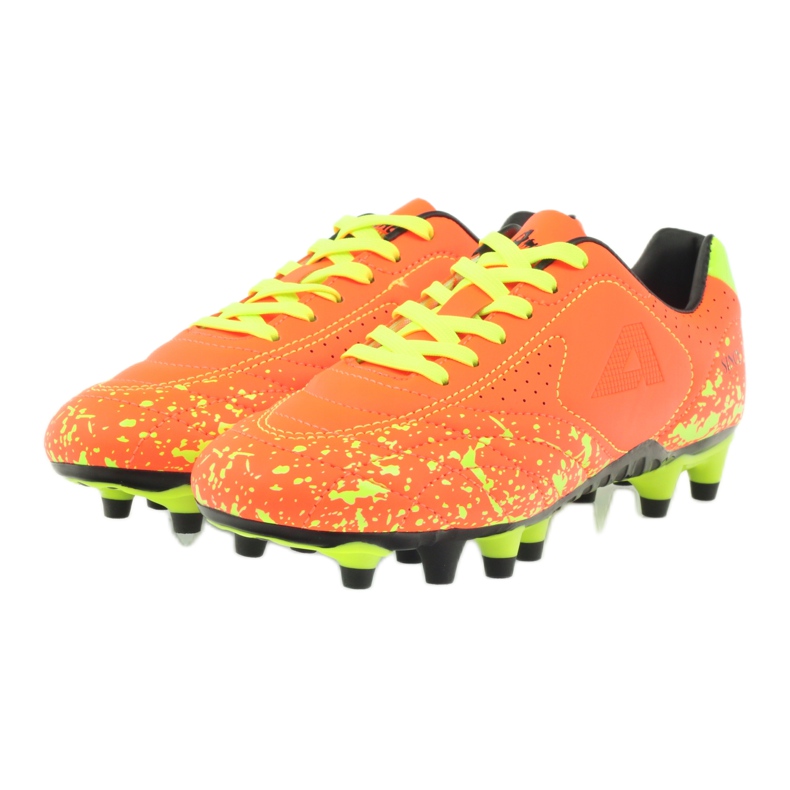 American Club American ADI chaussures de sport à crampons pour enfants orange 170611 oranges et rouges 3