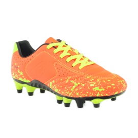 American Club American ADI chaussures de sport à crampons pour enfants orange 170611 oranges et rouges 1