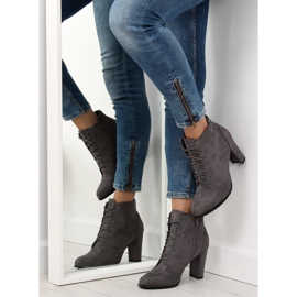 Boots sur un talon stable gris JA161 gris 2