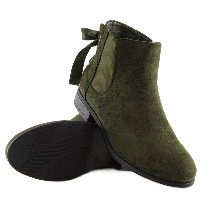 Bottines Chelsea vertes pour femmes 3740 Olive 1