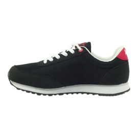 American Club American ADI chaussures de sport pour femmes 1756 noir le noir rouge 2