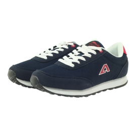 American Club Chaussures de sport American ADI pour femme 1756 bleu marine rouge 3