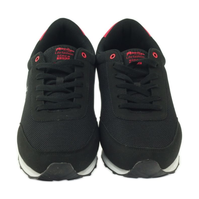 American Club Jogging sportif ADI Américain 1756 noir rouge 4