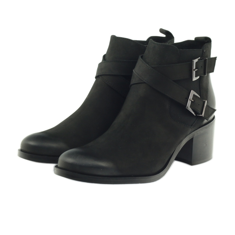 Boots ornées de rayures Badura 7690 le noir 3