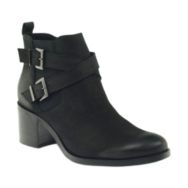 Boots ornées de rayures Badura 7690 le noir 1