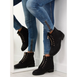 Bottes en bois noires LB-238 Noir 1