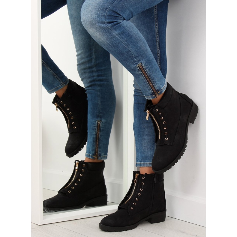 Bottes en bois noires LB-238 Noir 1