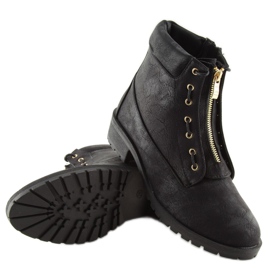 Bottes en bois noires LB-238 Noir 2