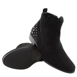 Bottines Jodhpur noires MB188-112 noir 1