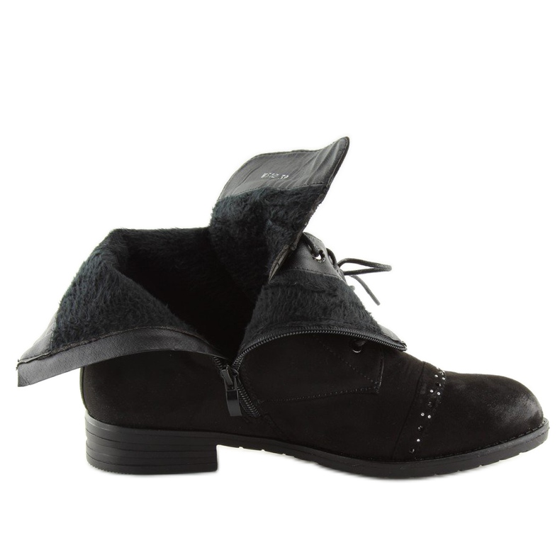 Bottines noires à lacets W312 Noir le noir 1