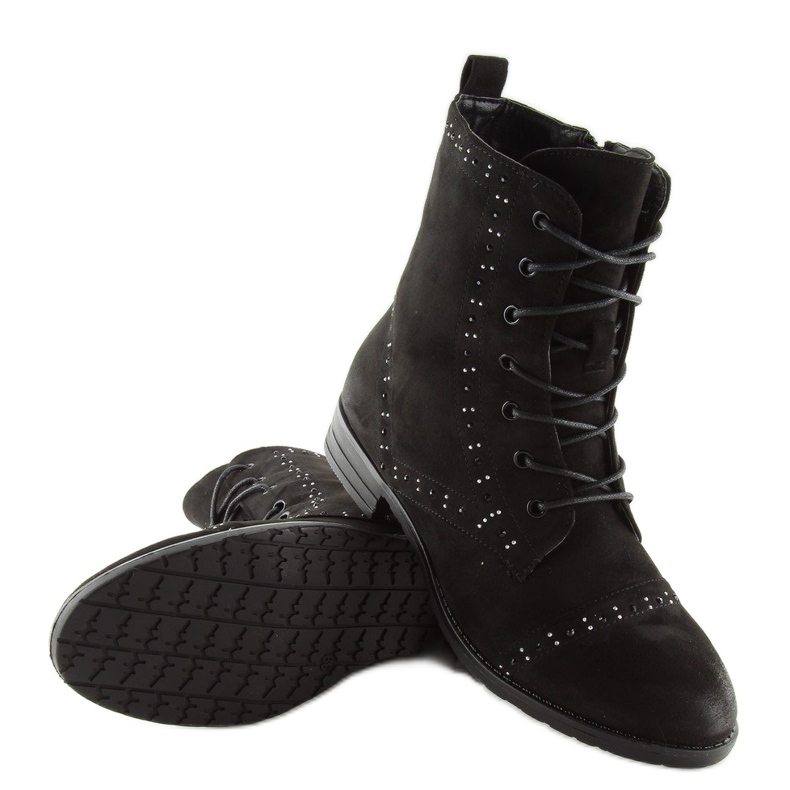 Bottines noires à lacets W312 Noir le noir 2