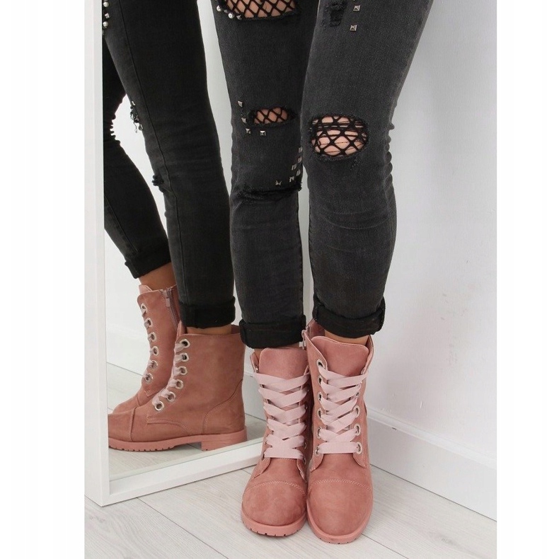 Rose AB-8 Bottines roses 2