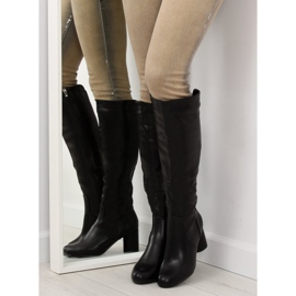 Noir Bottines à talons A-11 noir 1