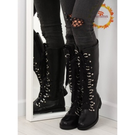Bottines noires à lacets NC281 noir le noir 1