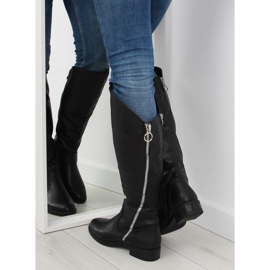 Bottines avec fermeture éclair noir a-1 Noir le noir 1