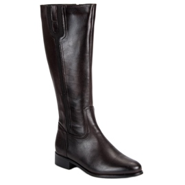 Studio Florence Bottes en cuir classiques brun 3