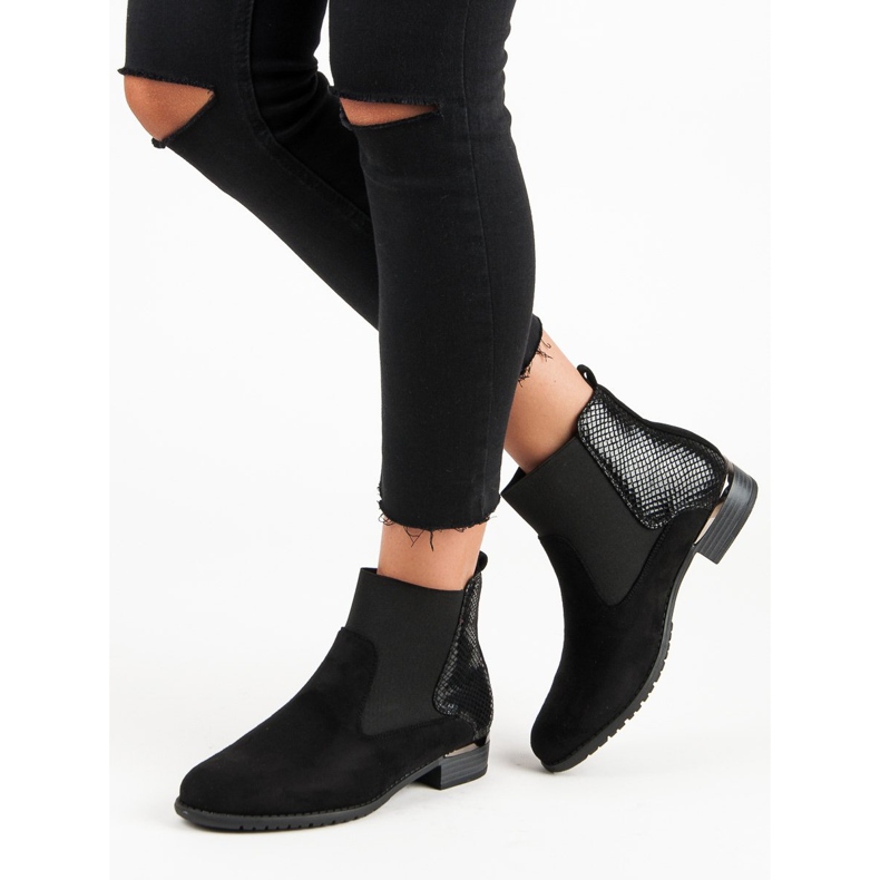 Lucky Shoes Bottes Jodhpur confortables noir 2