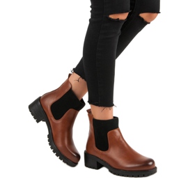 Bottes Jodhpur à la mode de VINCEZA brun 2