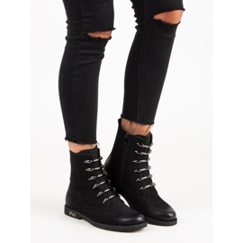 Bottines vinceza noires élégantes 2