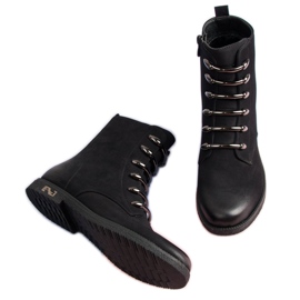 Bottines vinceza noires élégantes 1