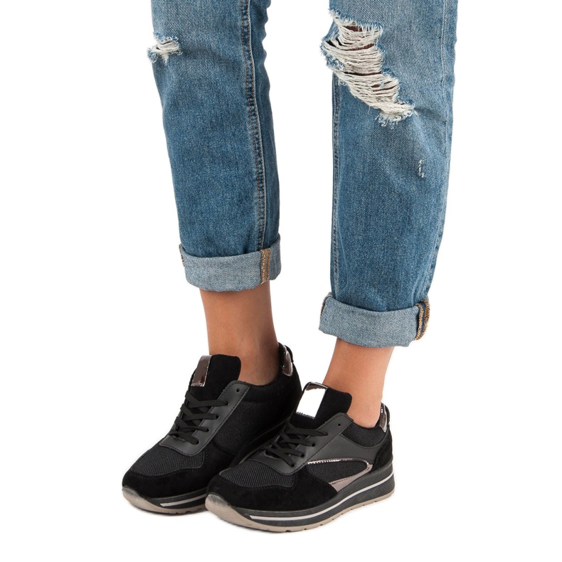 Chaussures de sport à la mode noir 1