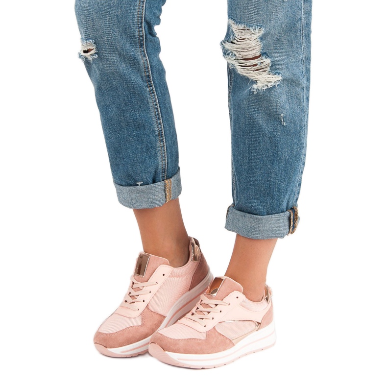 Chaussures de sport à la mode rose 2