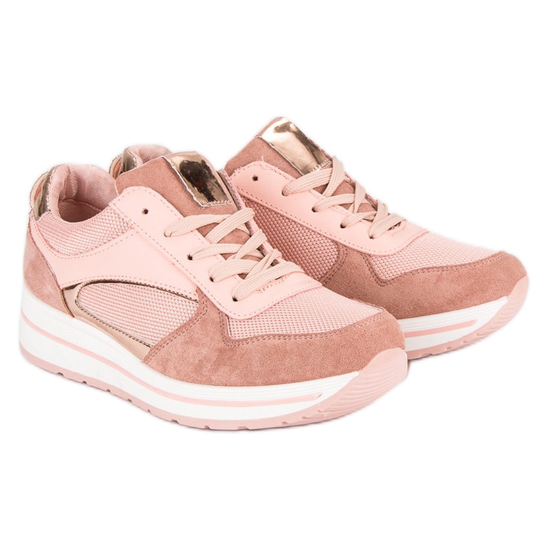 Chaussures de sport à la mode rose 1