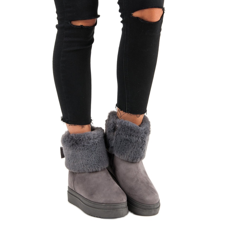 Bottes de neige Avec fourrure VINCEZA gris 1