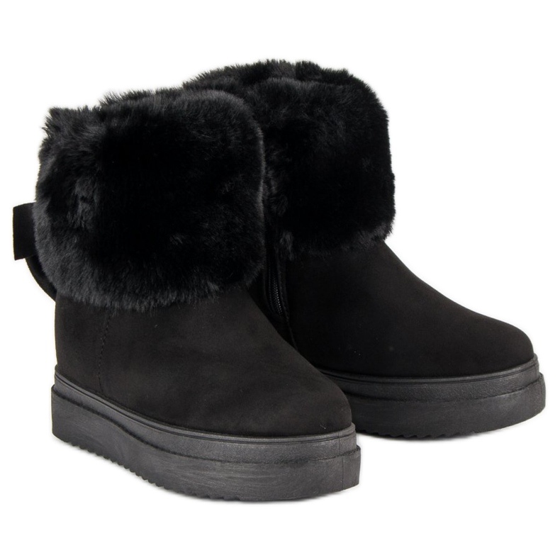 Bottes de neige Avec fourrure VINCEZA le noir 1