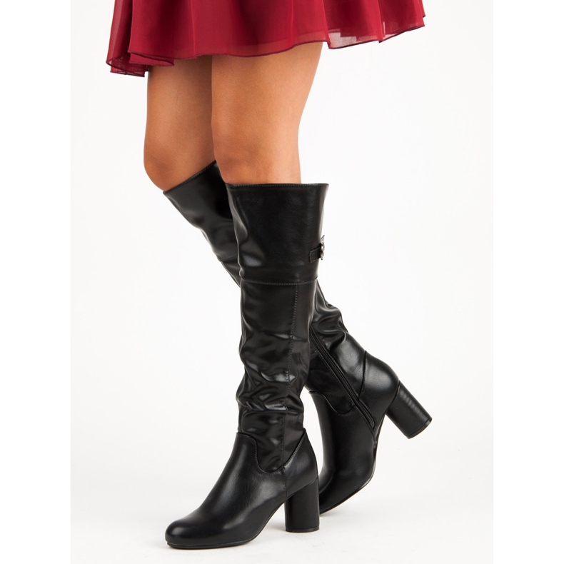 Bottines noires à talons hauts 2