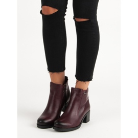 Bottines à talons bordeaux vinceza rouge 1 Bottines à talons bordeaux vinceza rouge 1