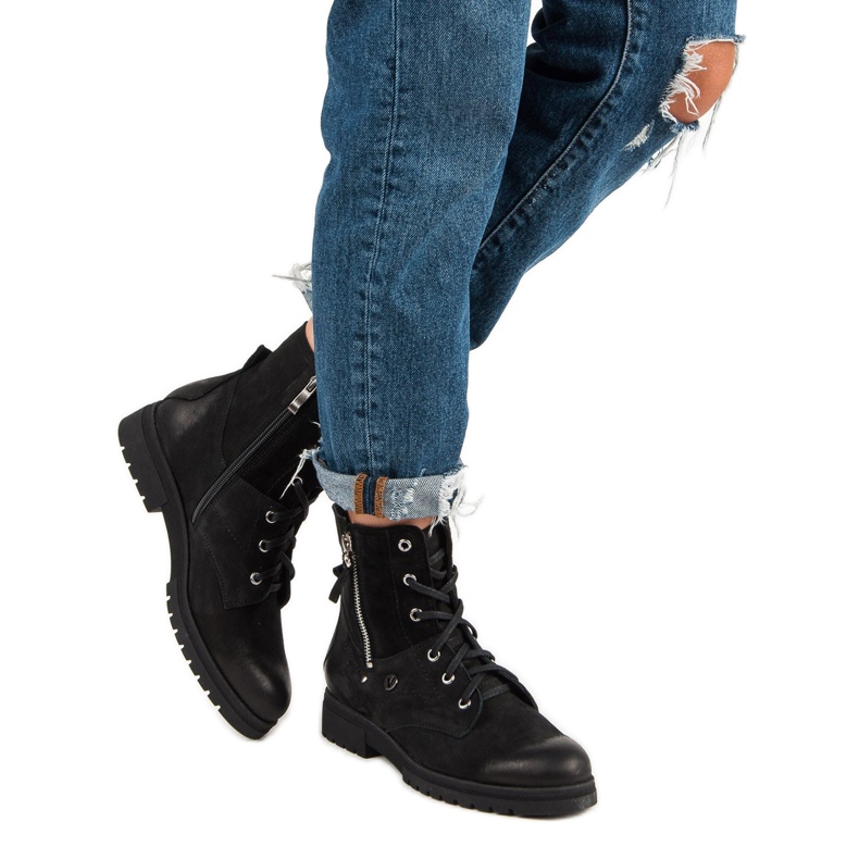 Travailleurs élégants noirs de VINCEZA le noir 2 Travailleurs élégants noirs de VINCEZA le noir 2