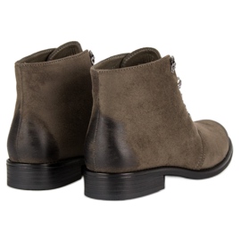 Bottines VINCEZA nouées vert 5