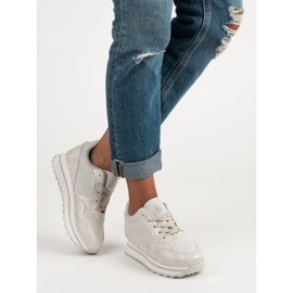 Marquiz Baskets à la mode sur la plate-forme gris 5