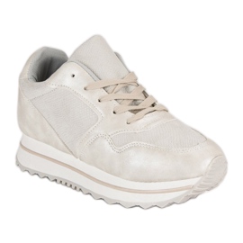 Marquiz Baskets à la mode sur la plate-forme gris 1