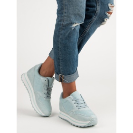 Marquiz Baskets à la mode sur la plate-forme bleu 6