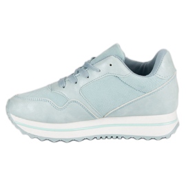 Marquiz Baskets à la mode sur la plate-forme bleu 2
