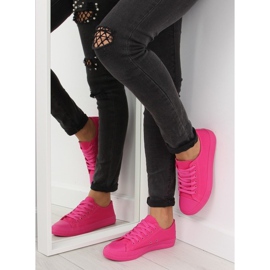 Baskets femme fuchsia uni NB176 Fuxia rose 1