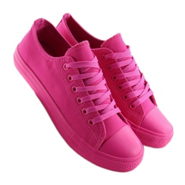 Baskets femme fuchsia uni NB176 Fuxia rose 4