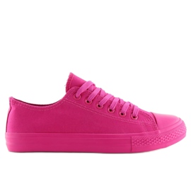 Baskets femme fuchsia uni NB176 Fuxia rose 5